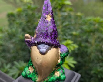 Crystal Resin Art Orgonite Crystal Gonk Scandinavian Gonk Wizard Gonk Crystal Gnome Amethyst Gonk Nordic Tomte Nisse
