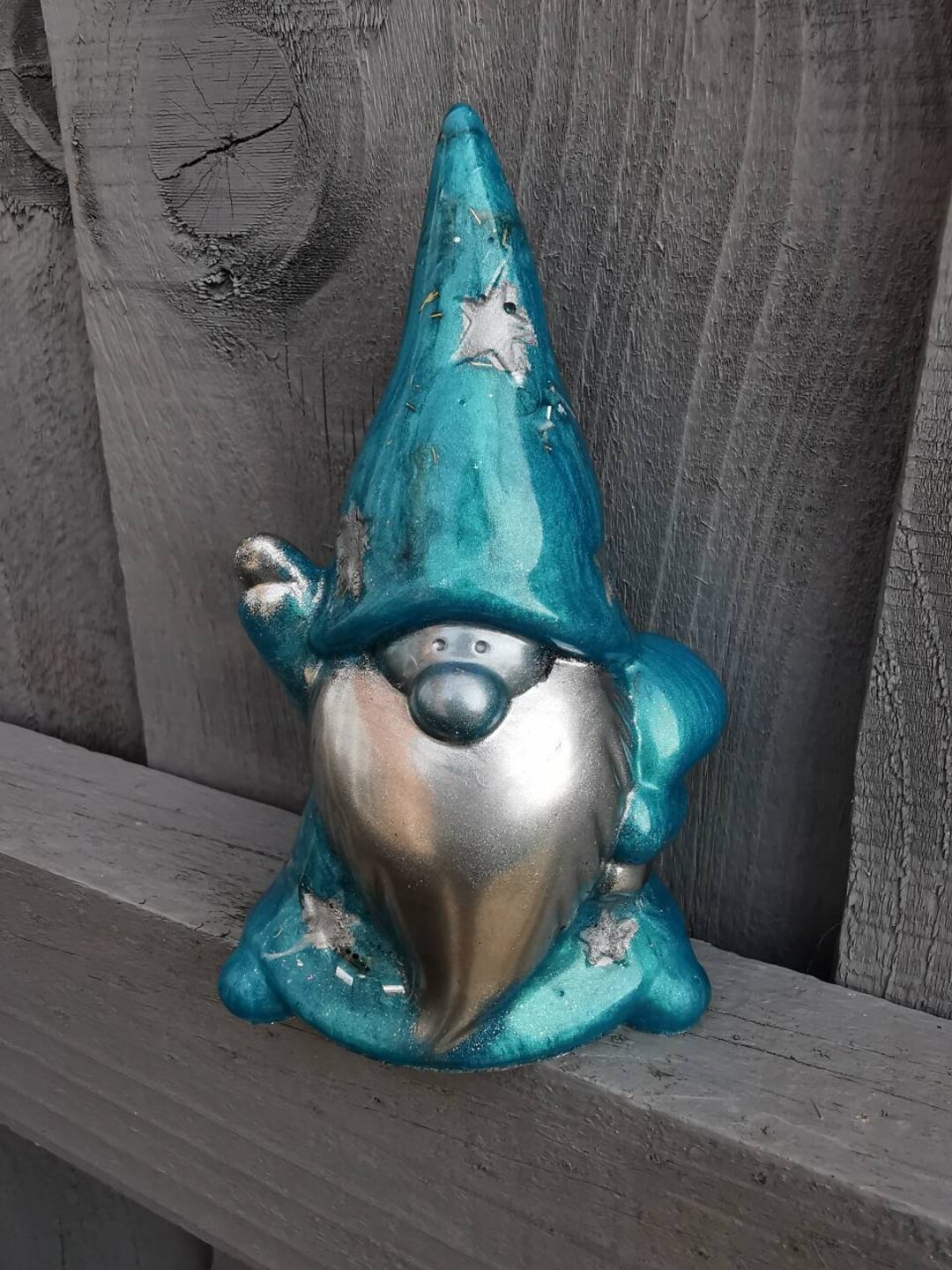 Crystal Resin Art Orgonite Crystal Gonk Wizard Gonk Etsy