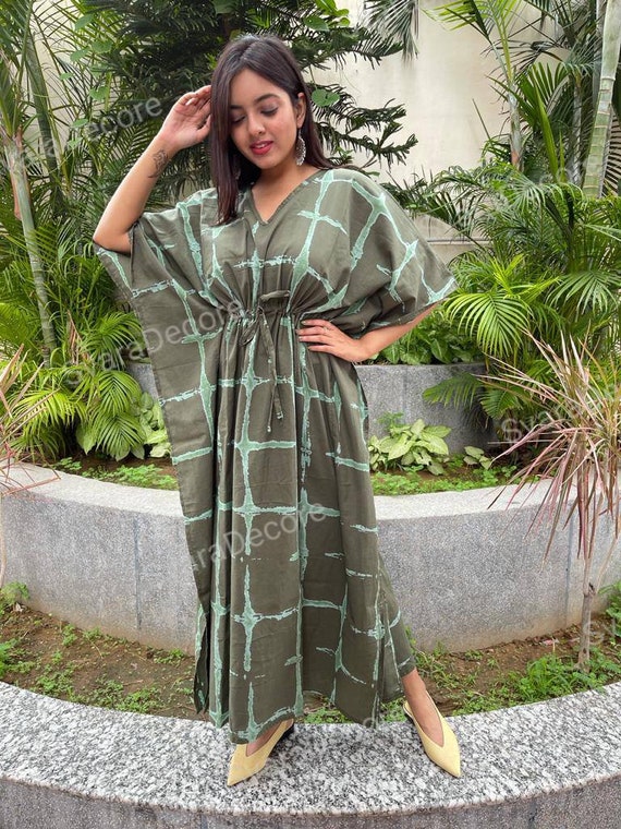 chinese dress ladies Women's White Kaftan Dress by Nuichan. Goddess White Maxi Dress main image 1