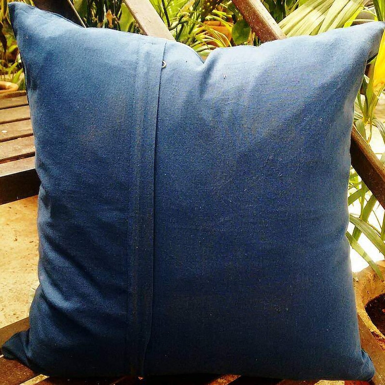 Taies d'oreiller décoratives indien cravate teint Indigo bleu housse de coussin Intetior Home Decore canapé coussin Shibori cadeau oreillers cadeau de noël image 5