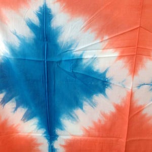 Shibori Tie Dyed Indigo Blue itajime Technique Cris-Cros Quilting Cotton Apperael Cotton Fabric 44 Inches Wide Crafting Dress Material image 5