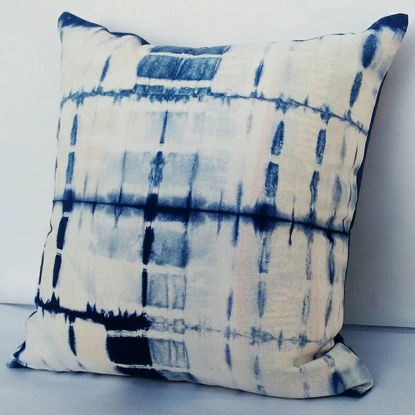 Abstract Decorative Pillow Cases Indian Tie Dyed Indigo Blue Cushion Covers Interior Home Sofa Cushion Christmas Gifts Shibori Gypsy Pillows