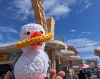 Seagull with french fry