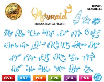 Mermaid Alphabet Svg Mermaid Monogram Font Svg Mermaid Letters Svg Fish Tail Initials Svg Fish Tail Monogram Svg Cricut Silhouette Dxf Svg The Best Font Script Free Font Script Availeble