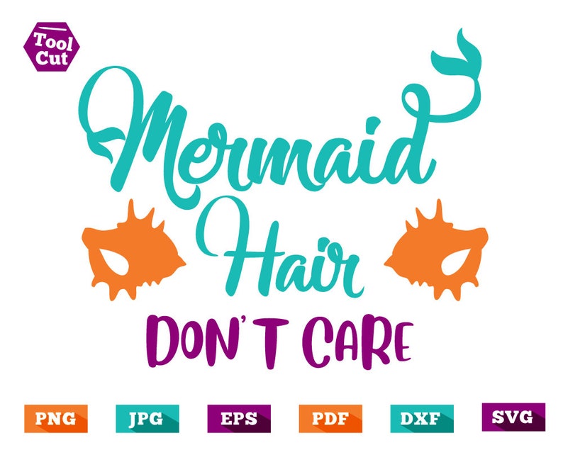 Download Mermaid Svg Mermaid Font Svg Mermaid Hair Don't Care | Etsy