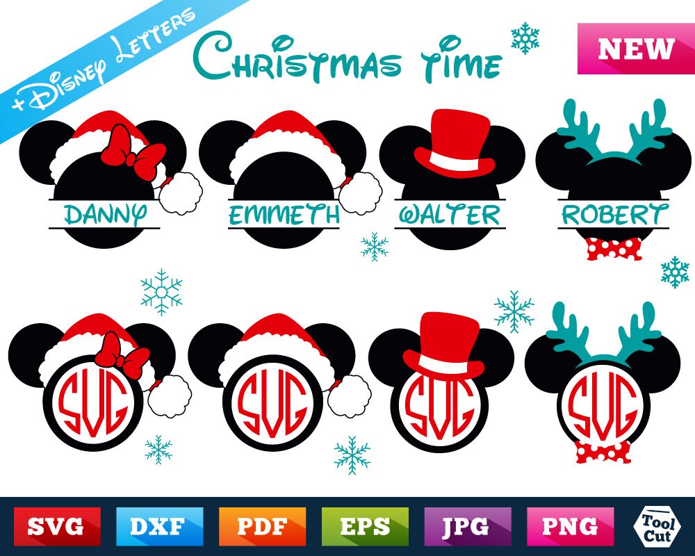 Download Disney Santa Svg Mickey Christmas Svg Mickey in Santa Hat ...