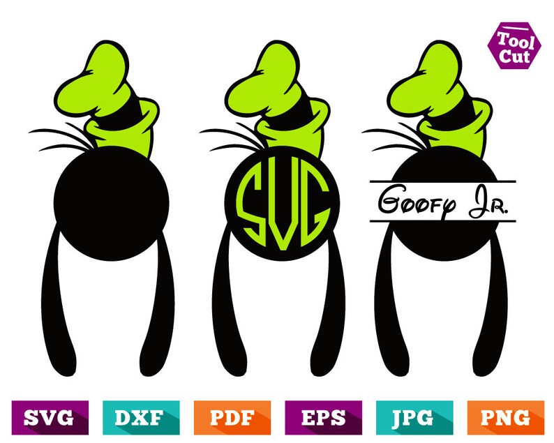 Disney Svg Goofy Monogram Frame Split Image 0