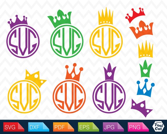 Download Crown Monogram Frame Svg Girl Crown Frames Svg Tiara ...