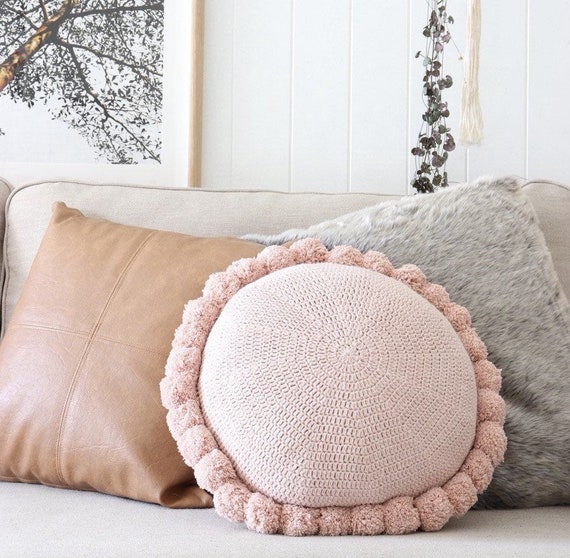 blush bed cushions
