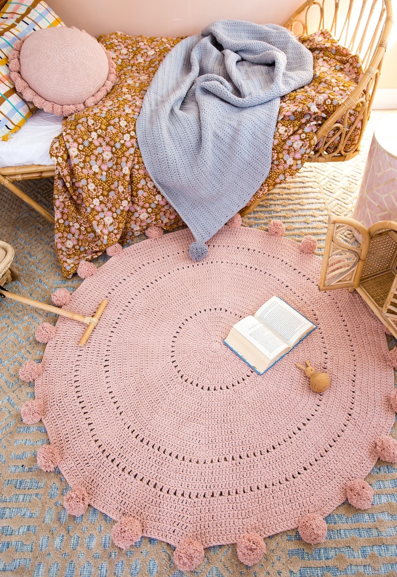 Blush Pink White Light Grey Kids Toddler Baby Nursery Rug Etsy