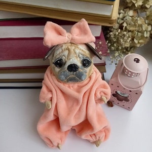 Pug toy, fabric pug, A toy for interior decoration
