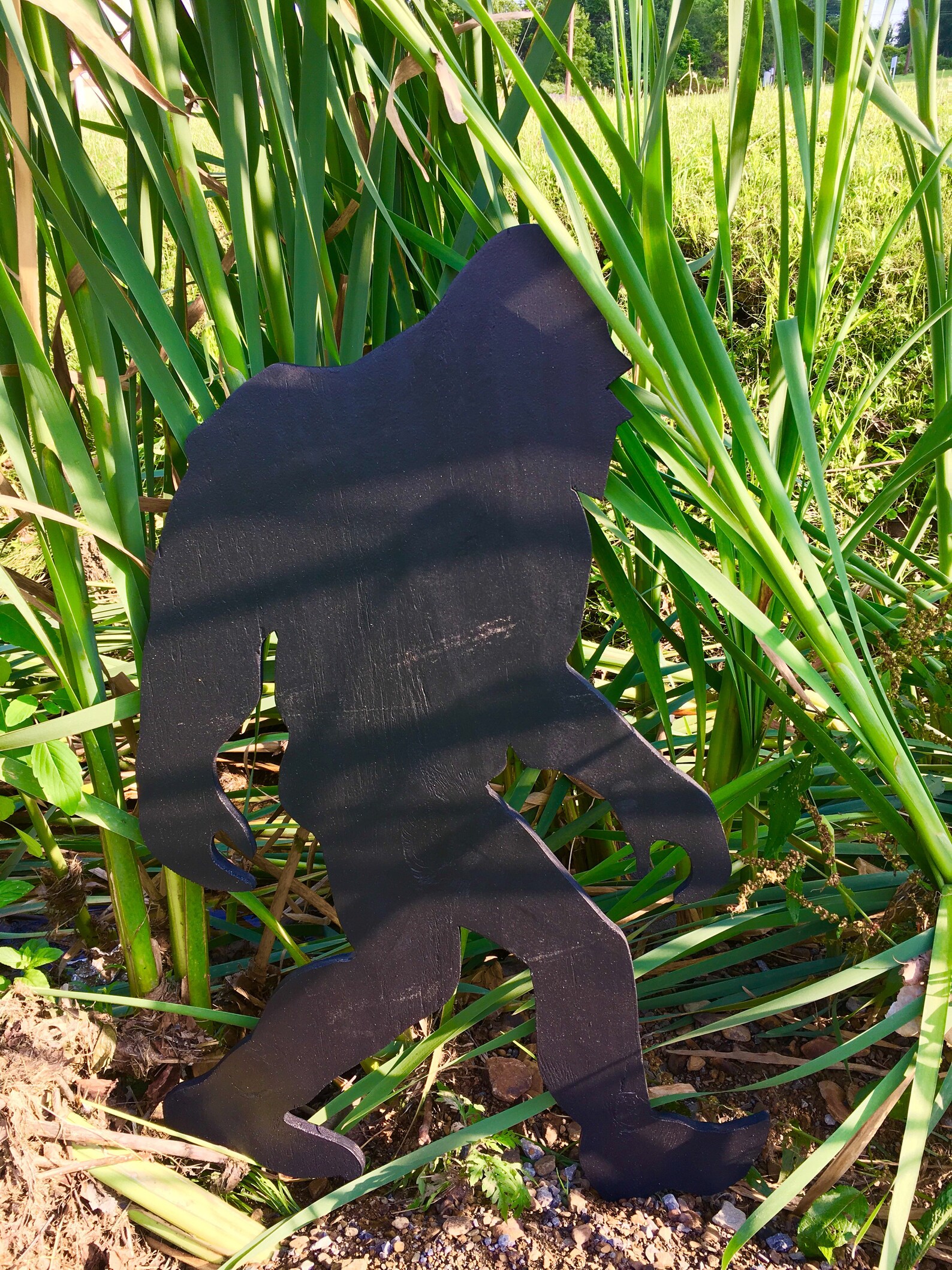 Wood Bigfoot Wood Sasquatch Bigfoot Silhouette Wood Lawn Etsy