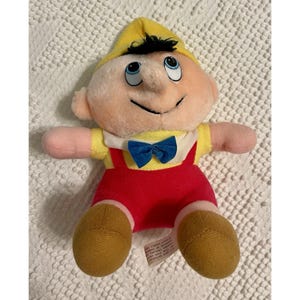 Vintage Pinocchio Walt Disney Produktionen Plüsch Stofftier 15 cm