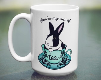 Rabbit cup | Etsy