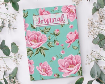 Floral Journal, Personalize Gift, Journal, Journal Notebook, Floral Print, Personalized Journal, Custom Notebook, Personalized Journal, Gift