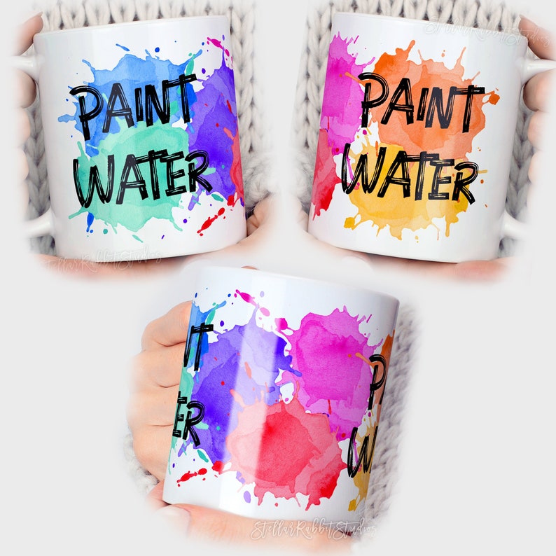 Paint Water/not Paint Water/water COLOR PAINT Mug/coffee Etsy