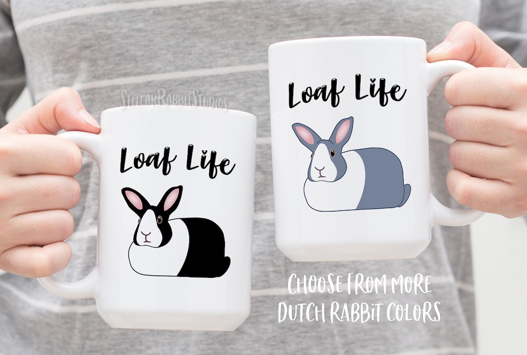Dutch Bunny Coffee Mug: Loaf Life Rabbit Mom Gift - Etsy