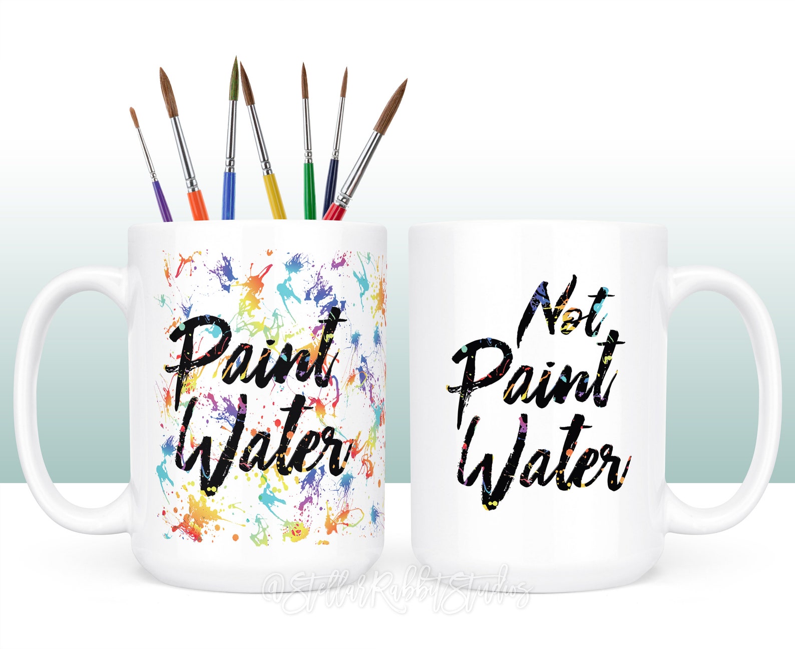 Paint Water/not Paint Water/water COLOR PAINT Mug/coffee Etsy