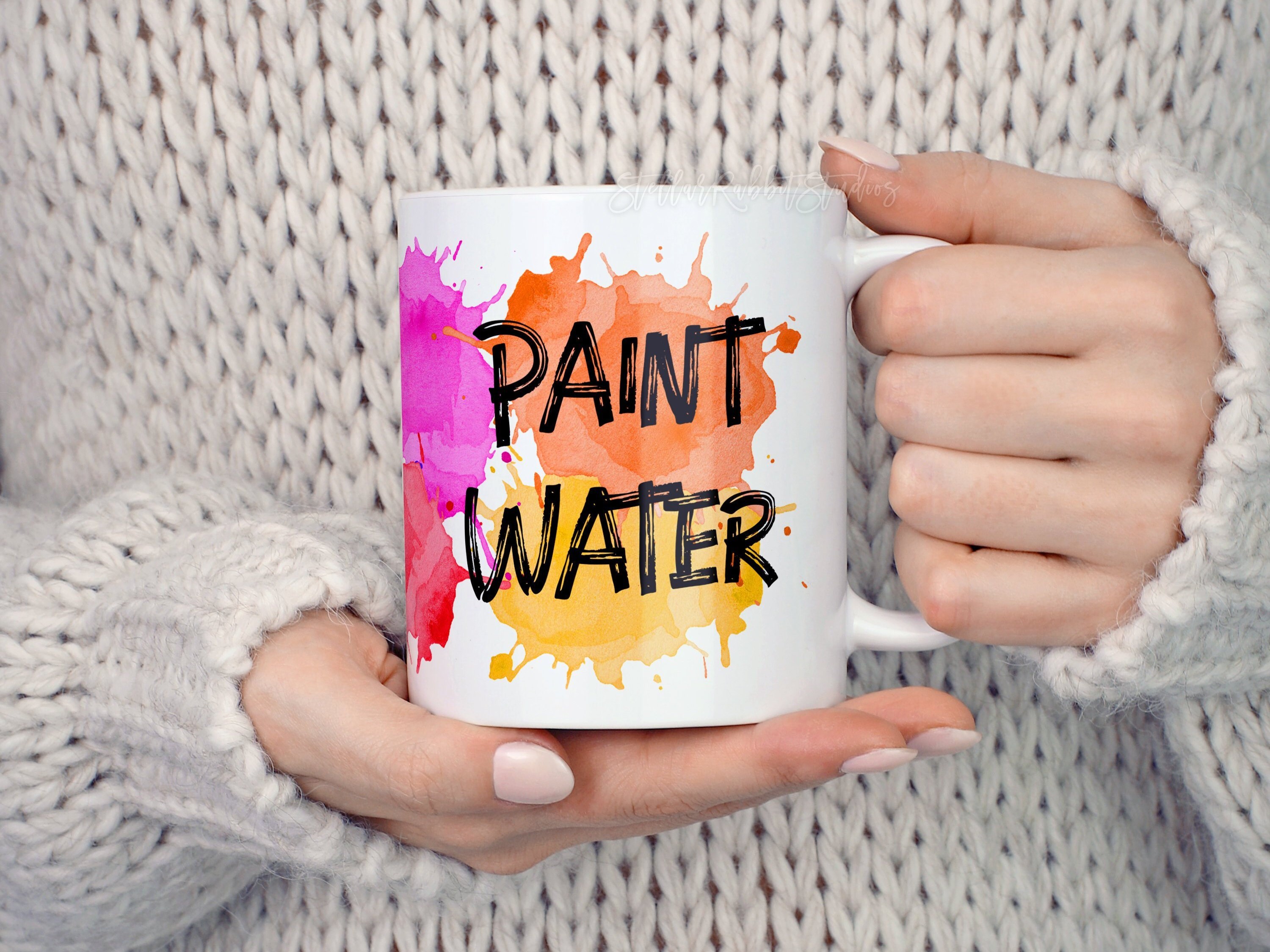 Paint Water/not Paint Water/water COLOR PAINT Mug/coffee Etsy