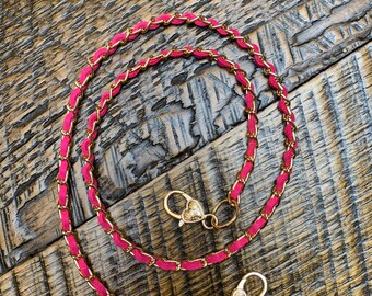 Pink and Gold Mask Chains. Bulk discount available.