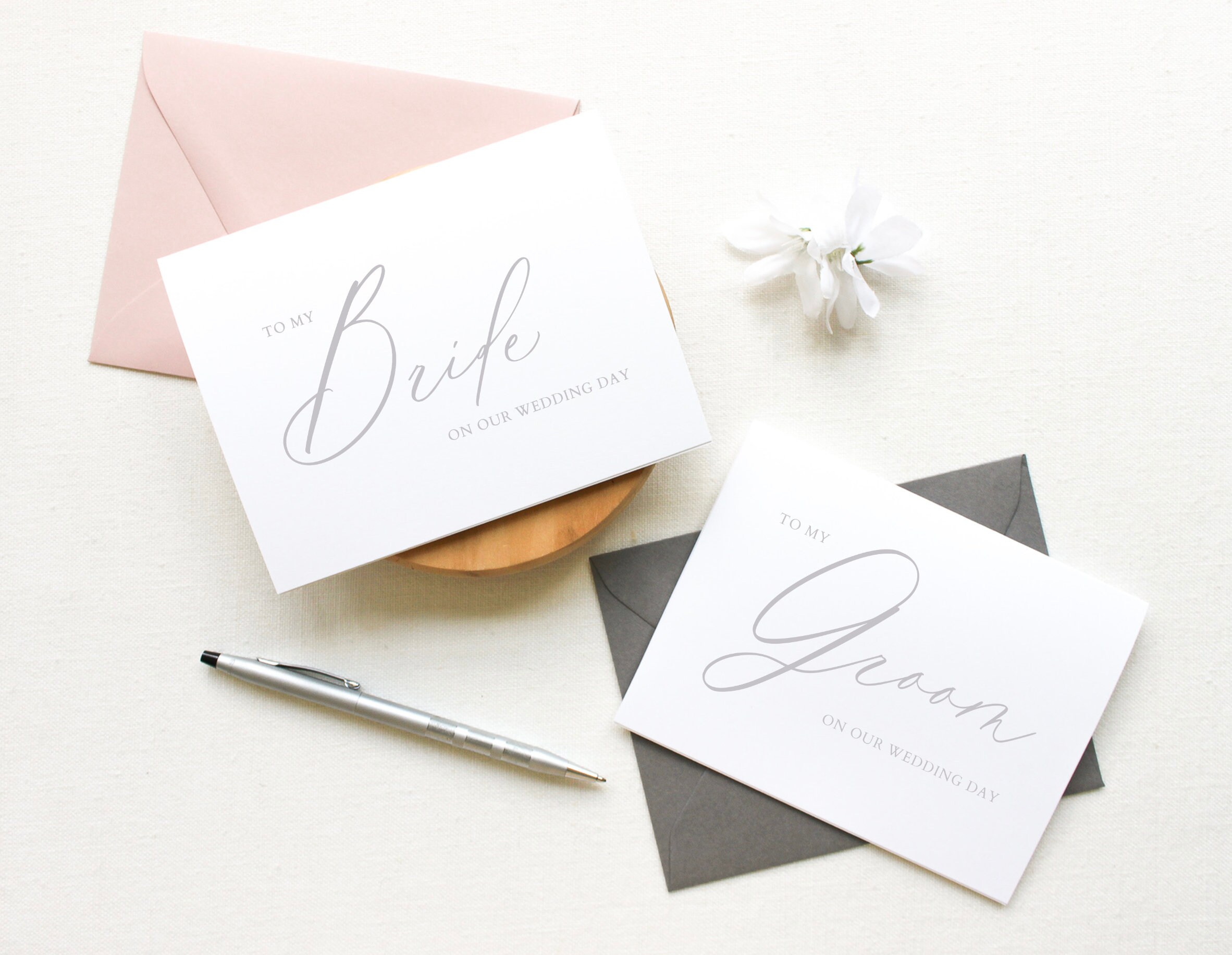 Wedding Day Cards Bundle, To My Bride On Our Wedding Day, To My Groom…