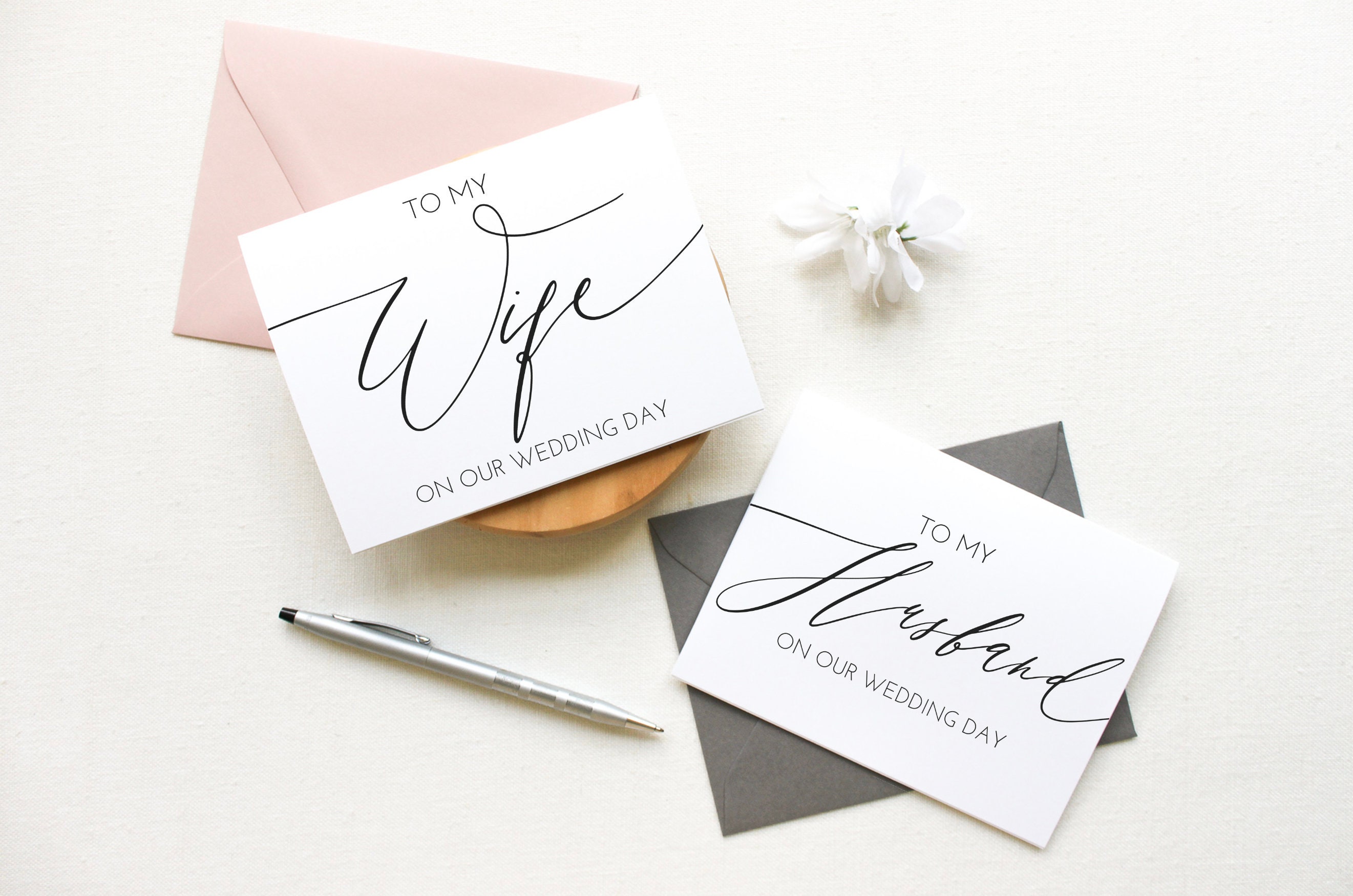 Wedding Day Cards, To My Wife On Our Wedding Day, To My Husband on ou…