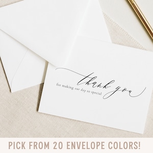 Carte de remerciement pour marchand de mariage, carte le jour du mariage, carte de remerciement, remerciement pour fête de mariage, remerciement pour fête de mariage, merci, notre journée