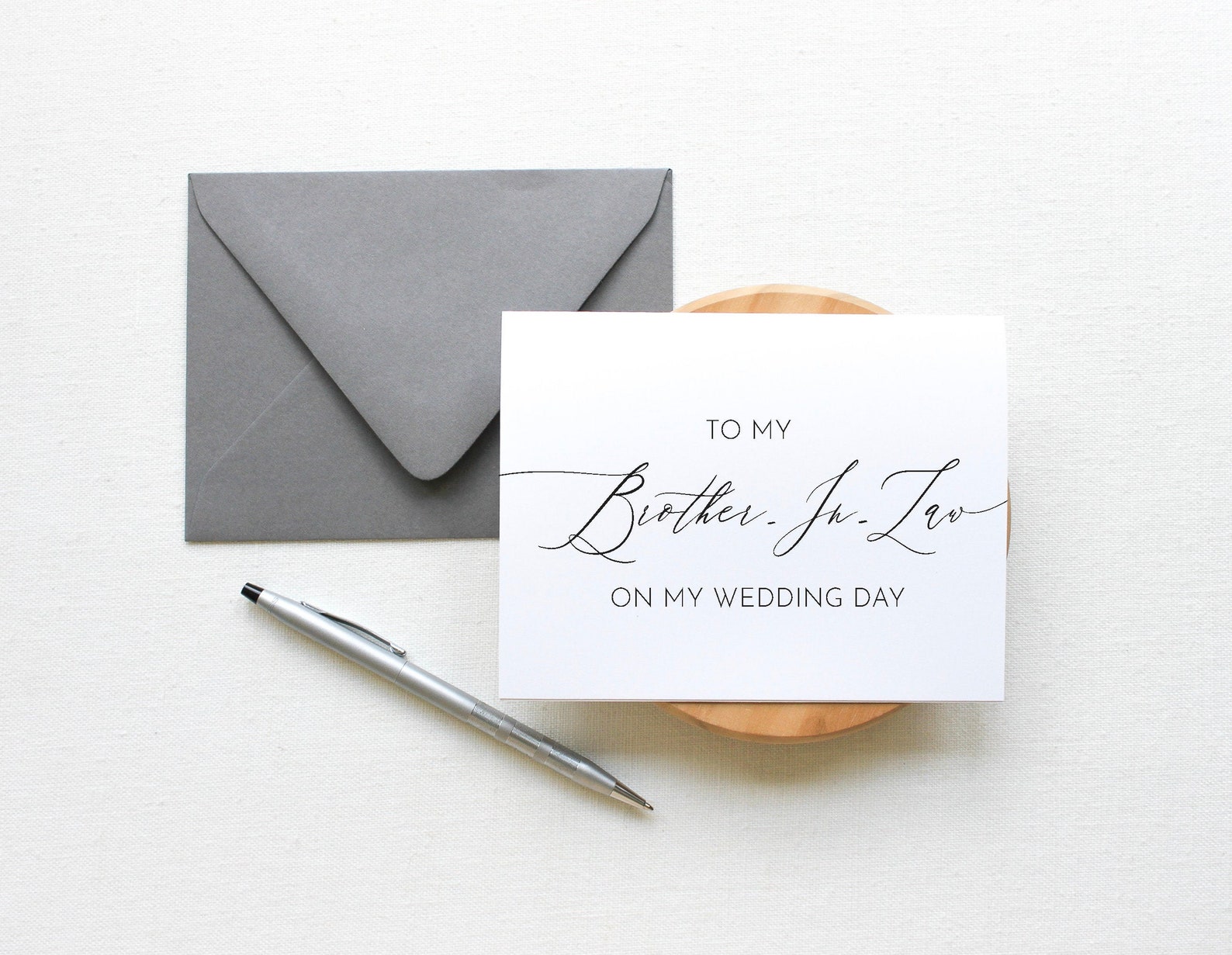 To My Brother in Law on My Wedding Day to My Brother in Law Etsy