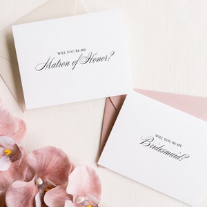 Cartes de proposition de mariage, demoiselle d'honneur, carte sera-tu ma demoiselle d'honneur, carte sera-tu ma demoiselle d'honneur, classique, traditionnel