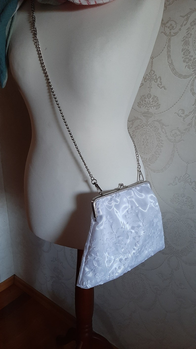 Kette Träger für Clutch Clipbörse Tasche Abendtasche Brauttasche Bild 5