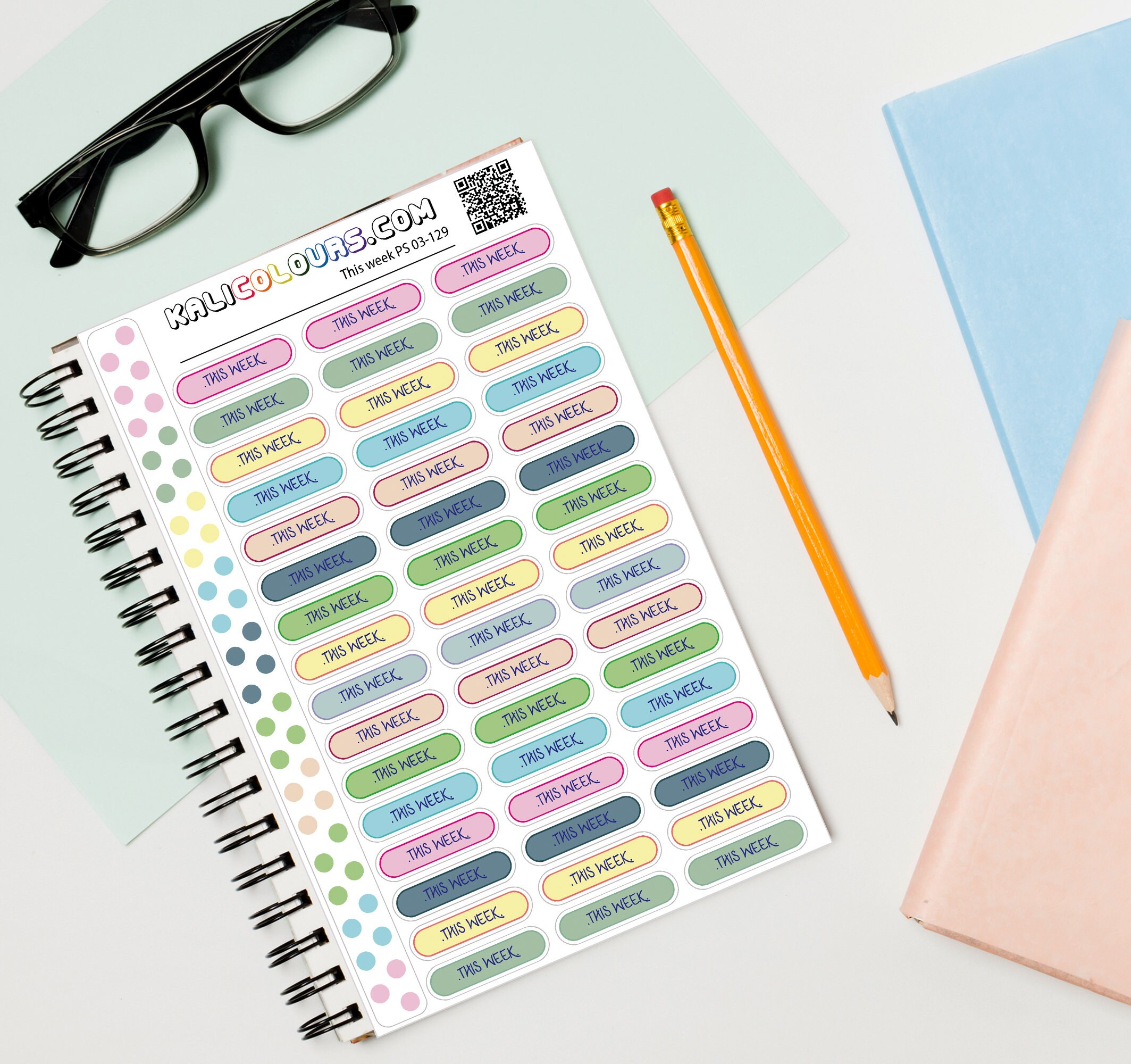 This Week Planner stickers Diary stickers Choice of Clear | Etsy