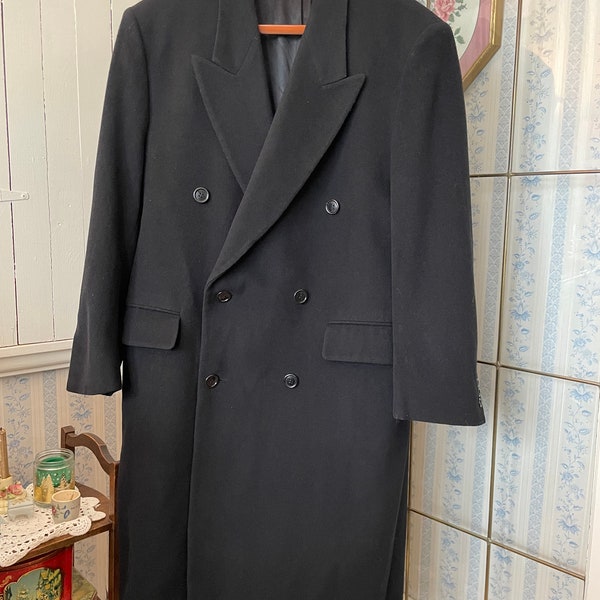 Navy Long Coat Etsy