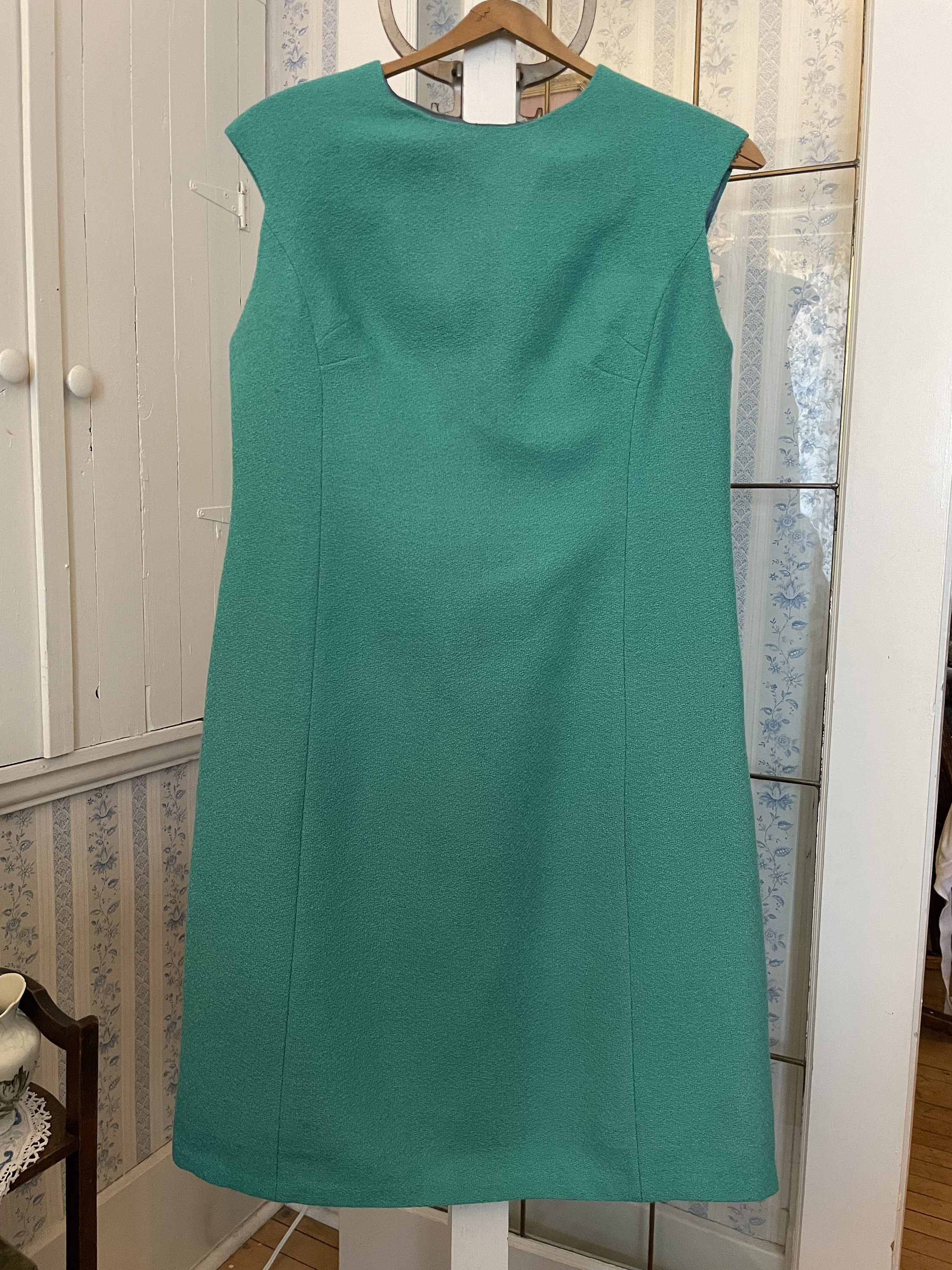 Vintage Green Dress, Green Sheath Dress (B768), Light Emerald Green  Sleeveless Dress, Sheath Dress - Etsy