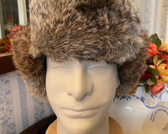 帽子 2000s Rare Grunge Fur Hat With Tail il_fullxfull.4310288938_k1lw.jpg