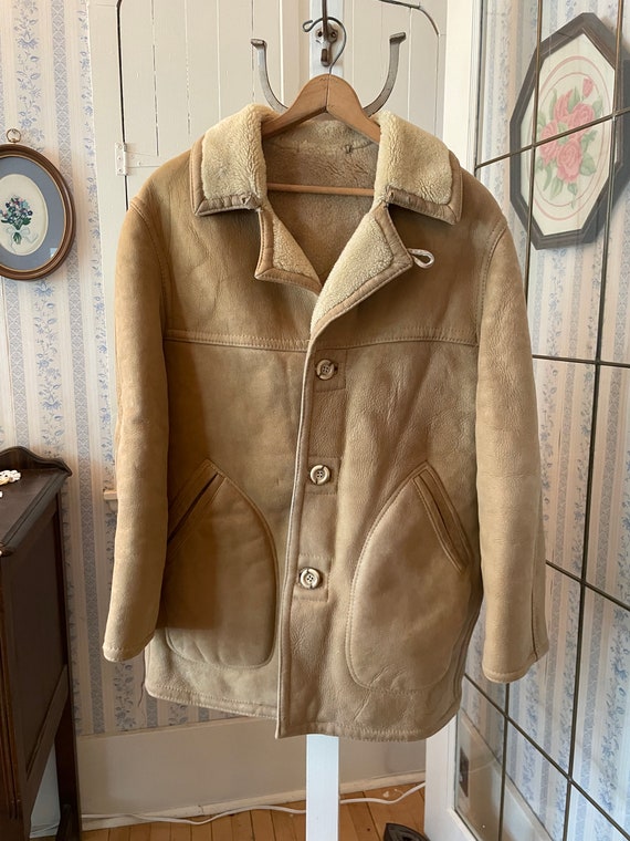 Vintage sheepskin coat, shearling coat, jacket (C… - image 5