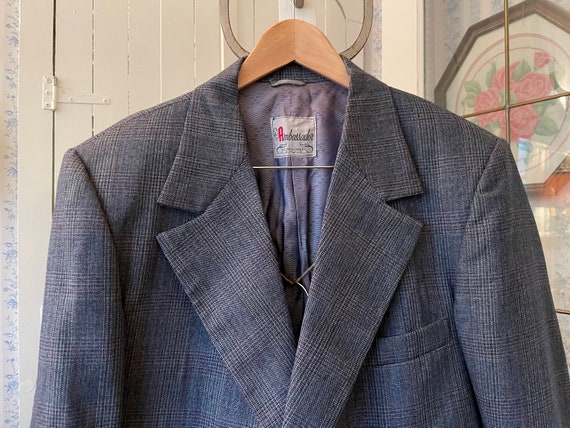 Vintage Grey Suit / Grey Wool Jacket and Pants / (C272