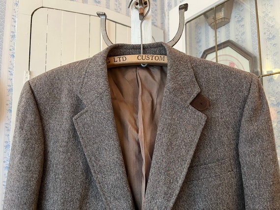 Vintage Brown Sport Coat, Brown Wool Blazer (C556), Brown