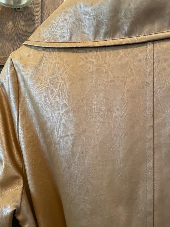 Vintage coated nylon trench coat, raincoat (B378)… - image 7