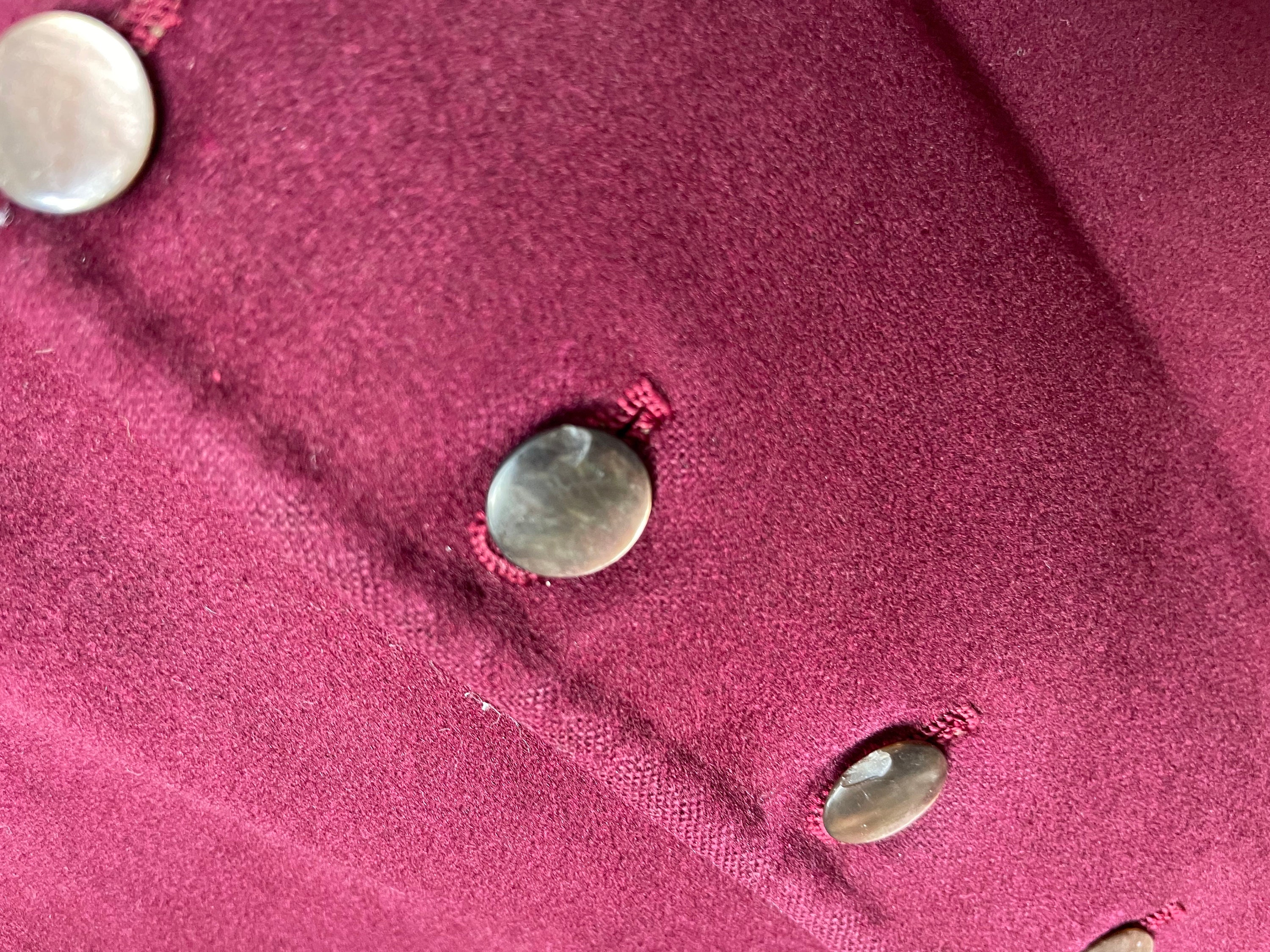 Vintage Burgundy Red Vest Burgundy Red Wool Waistcoat B929 Etsy