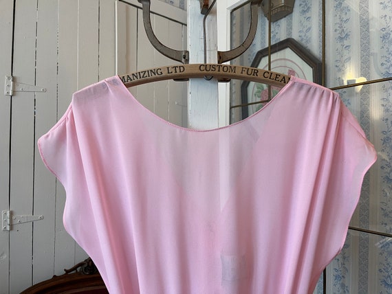 Vintage pink dress, pink sleeveless midi dress (C… - image 2