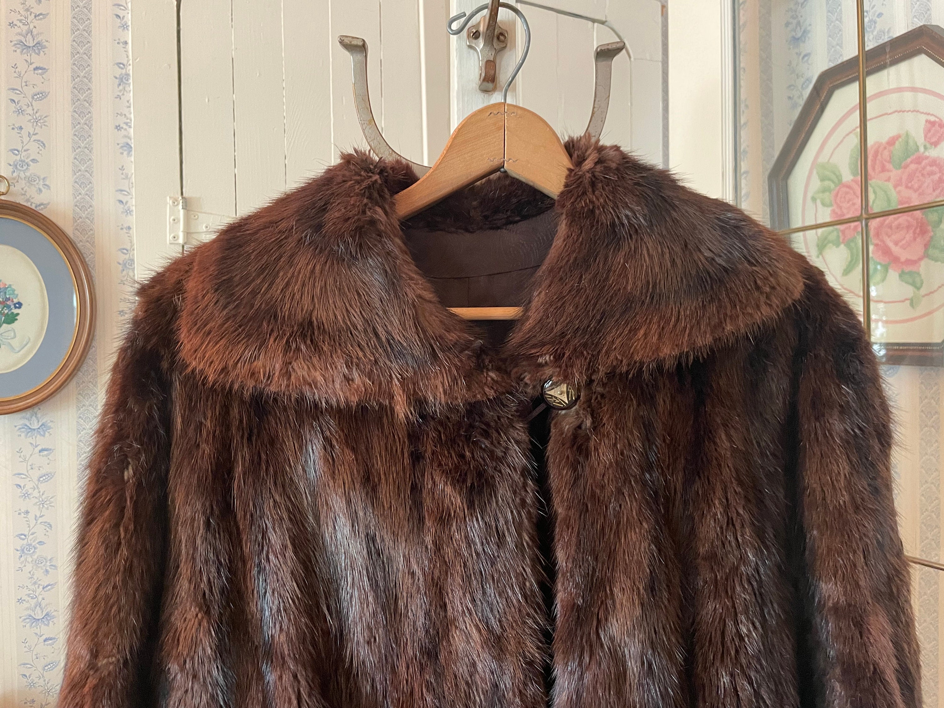 Vintage Mink Fur Coat, Dark Brown Overcoat (C038), Glossy Dark Brown Mink Fur Coat, Overcoat, Winter Coat With Original Decorative Buttons - Etsy Vintage Mink Fur Coat, Dark Brown Overcoat (C038), Glossy Dark Brown Mink Fur Coat, Overcoat, Winter Coat With Original Decorative Buttons - Etsy