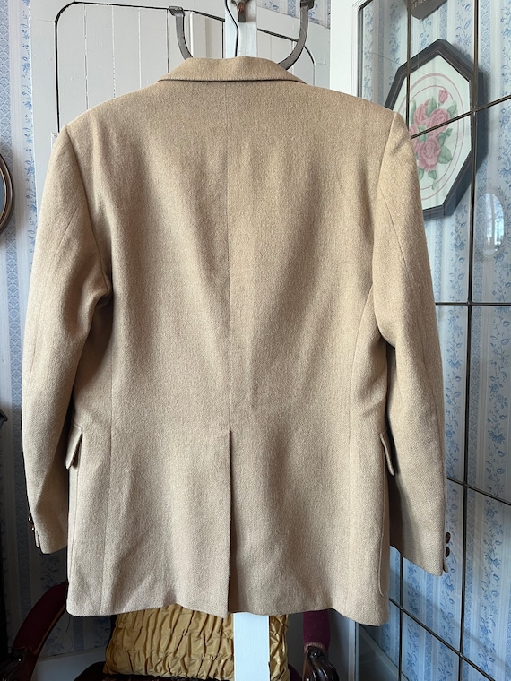 Vintage beige sport coat, camel hair blazer (C503… - image 5