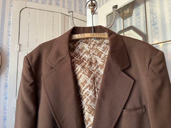 Vintage Brown Sport Coat, Brown Blazer (C533), Dark Brown