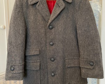 ★KHAKIPOINT★ Antique Wool Jacket gray P0000BFX Vintage Grey Jacket, Coat, Grey Wool Jacket (B769), Medium