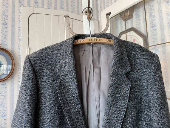 Vintage Grey Sport Coat, Dark Grey Tailored Jacket (C349), Grey and Black Wool Sport Coat, Jacket, Blazer With Blue Purple and Green Accents - Etsy Vintage Grey Sport Coat, Dark Grey Tailored Jacket (C349), Grey and Black Wool Sport Coat, Jacket, Blazer With Blue Purple and Green Accents - Etsy