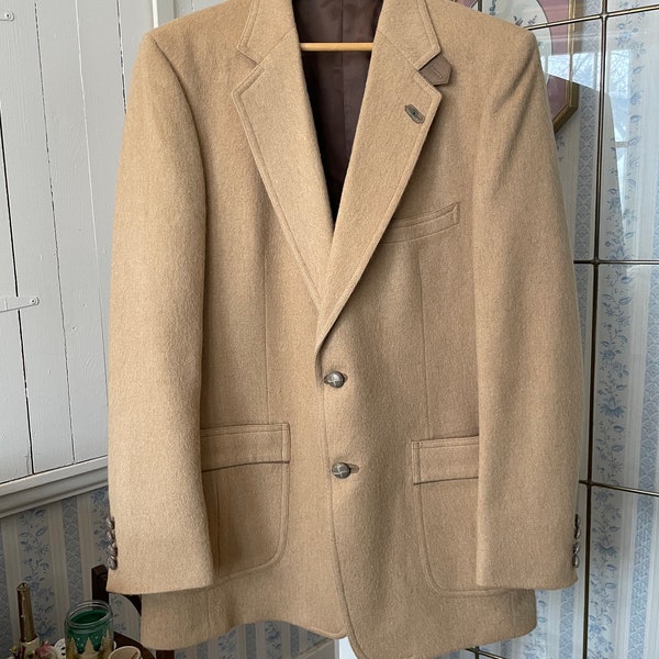 Men Camel Hair Jacket Etsy