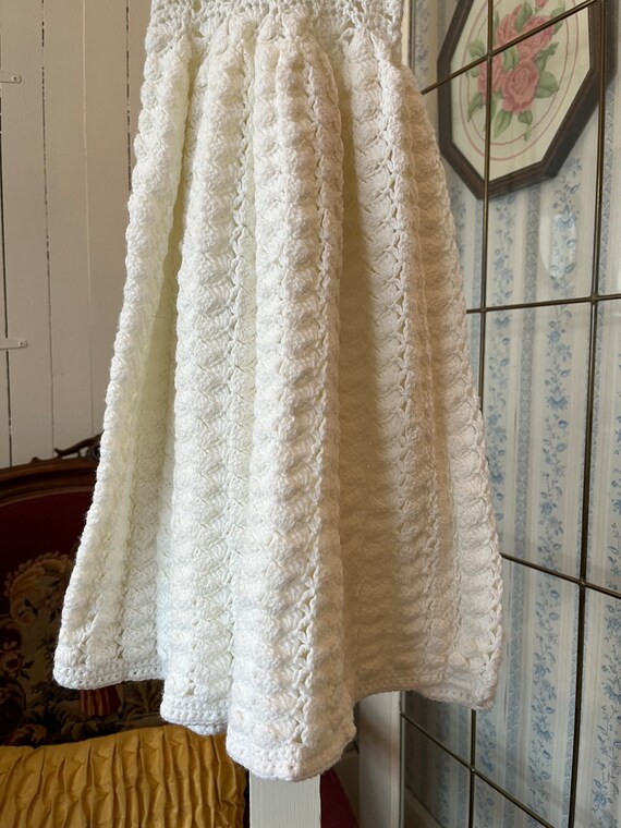 Vintage baby christening gown, handmade long dres… - image 5