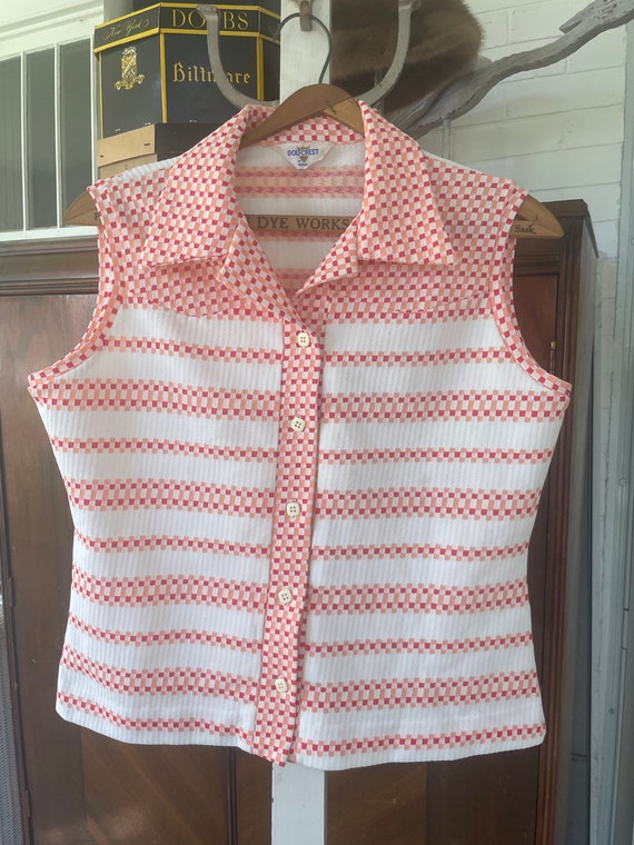 Vintage Golfcrest sleeveless top, blouse (B442), … - image 1