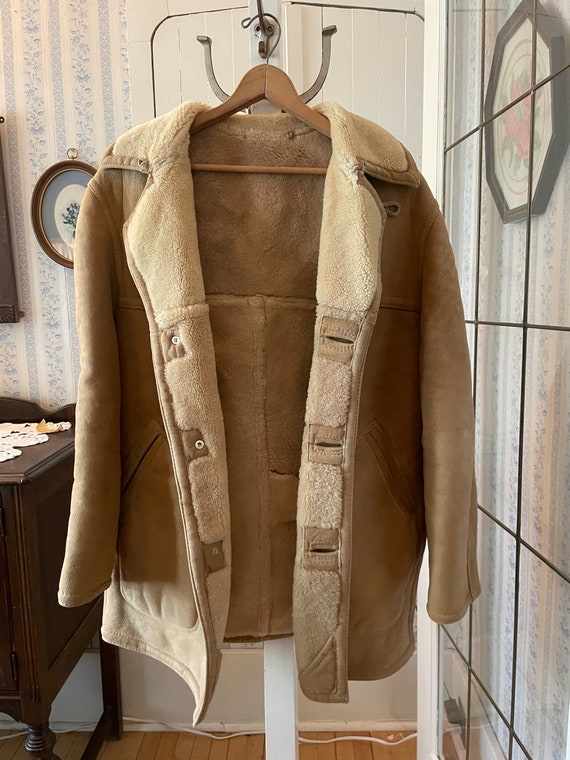 Vintage sheepskin coat, shearling coat, jacket (C… - image 10
