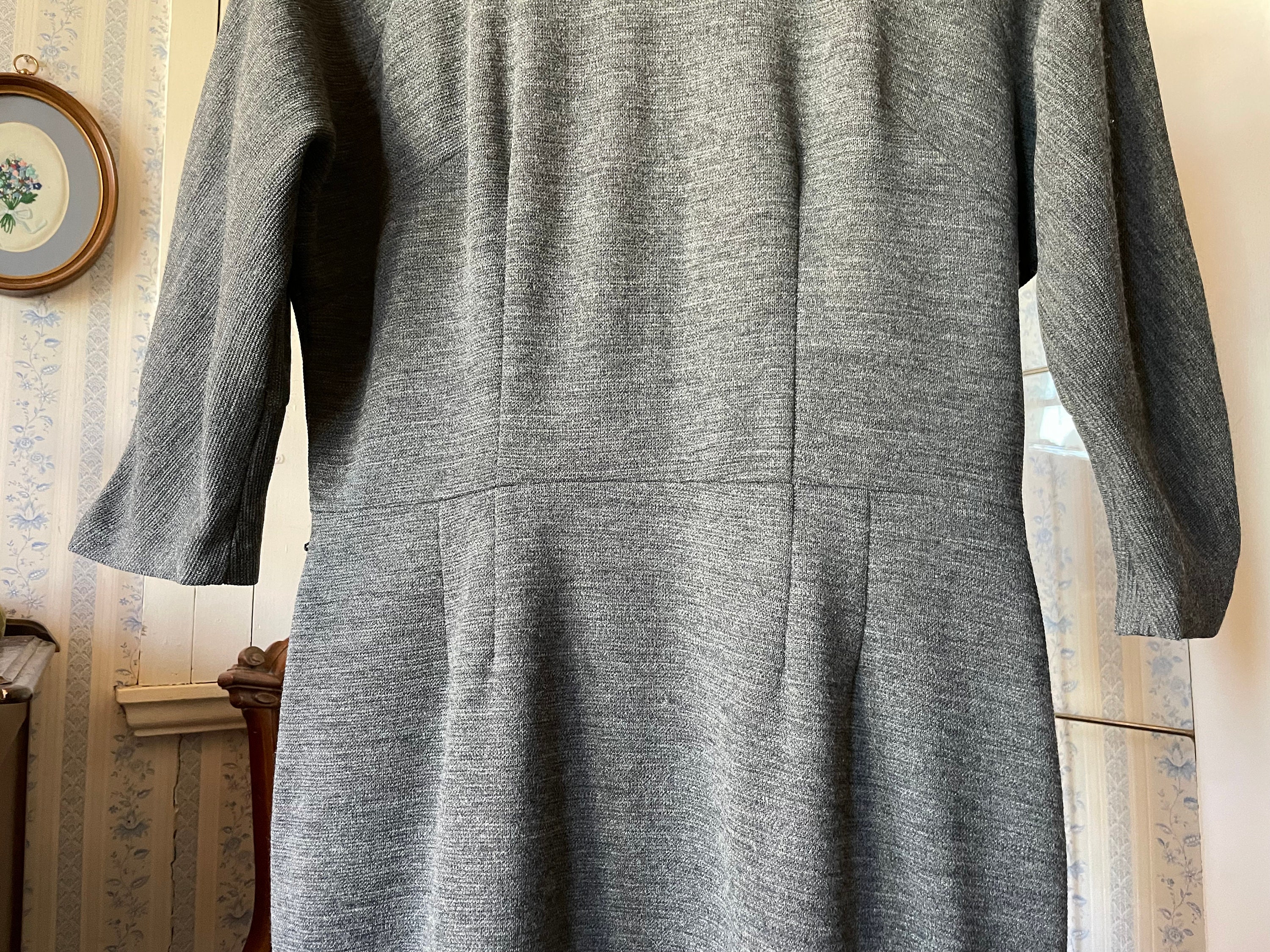 Robe Tricot Vintage St. John - Taille 2/4, Couleur Jaune, Style Pull, Très Bon état
